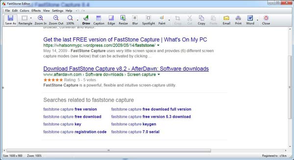 Tome una captura de pantalla con FastStone Capture