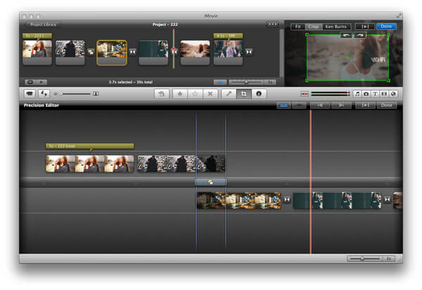 Recortar video en iMovie