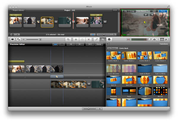Editor de precisión en iMovie