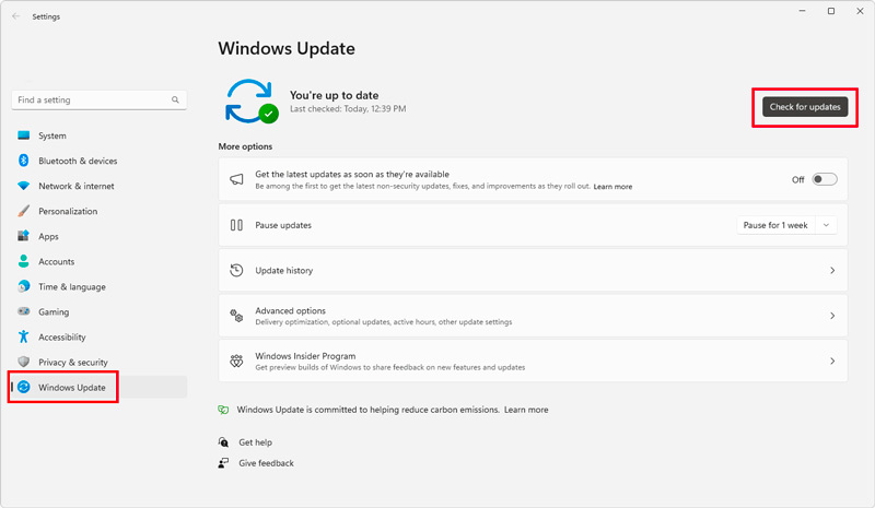 Buscar actualizaciones del sistema Windows 10 11
