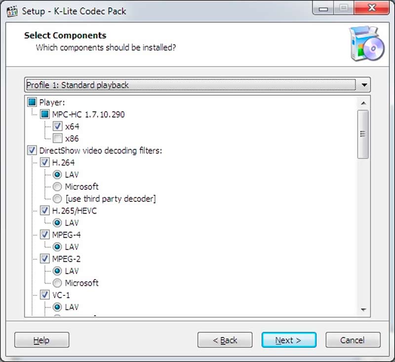 Instale el paquete de códec K Lite en Windows