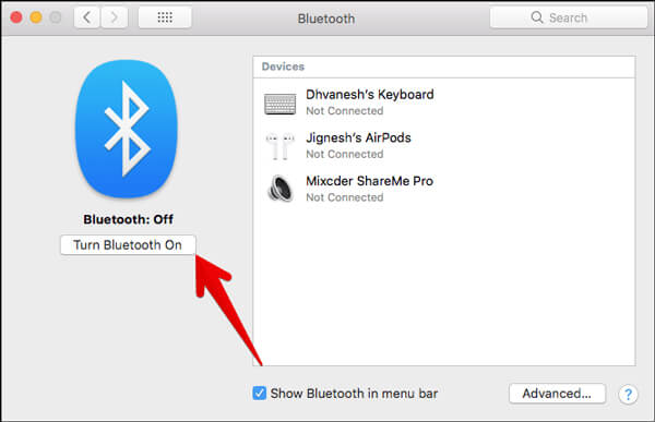 Activar Bluetooth