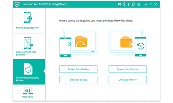 Inicie la copia de seguridad y restauración de datos de Android