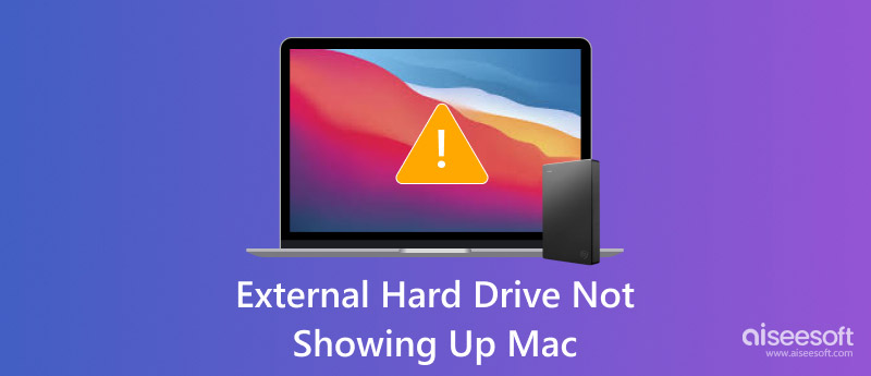 El disco duro externo no aparece en Mac