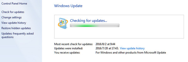 Actualizar el sistema de Windows