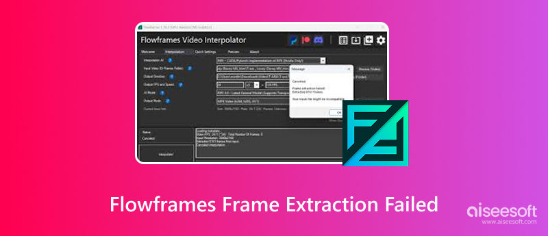 FlowFrames Frame Extraction Failed