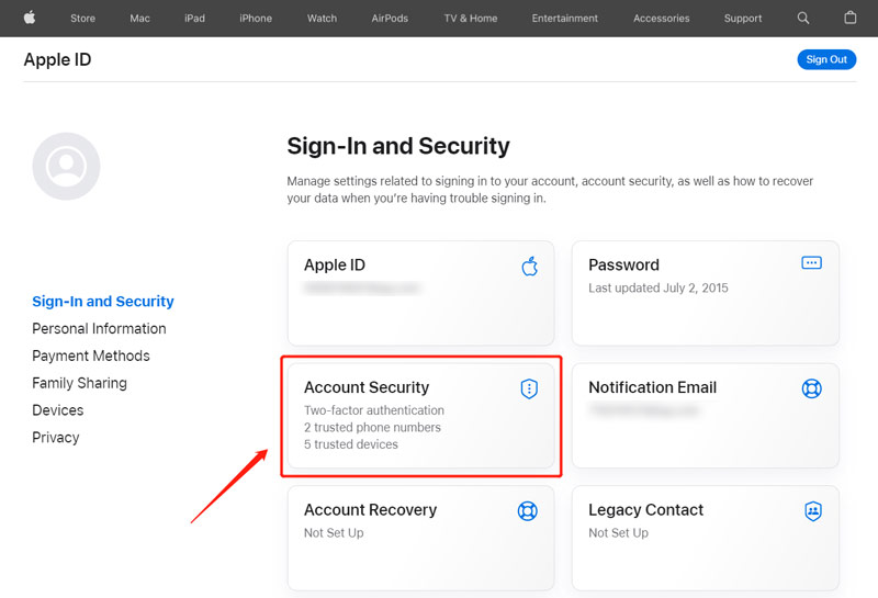 Apple ID Inicio de sesión y seguridad Seguridad de la cuenta