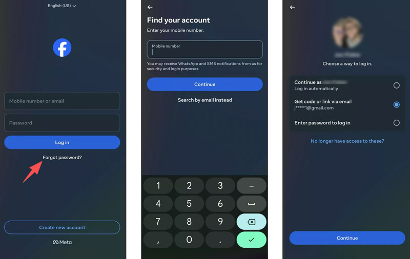 Restablecer la contraseña de Facebook en el teléfono si la olvidaste