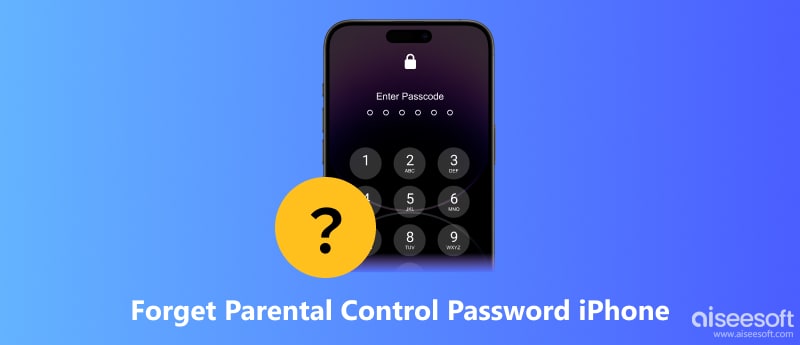 Olvidé la contraseña del control parental iPhone