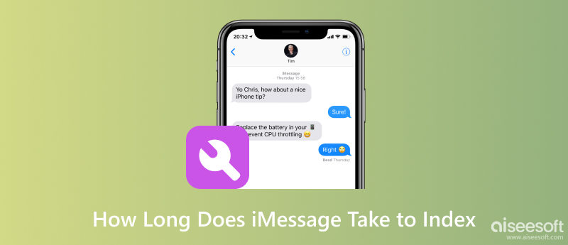 ¿Cuánto tiempo tarda iMessage en indexarse?