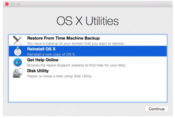 Vuelva a instalar Mac OS-X con Internet Recovery