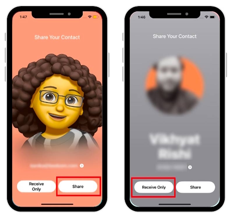 Utilice NameDrop en iOS 17 para compartir contactos