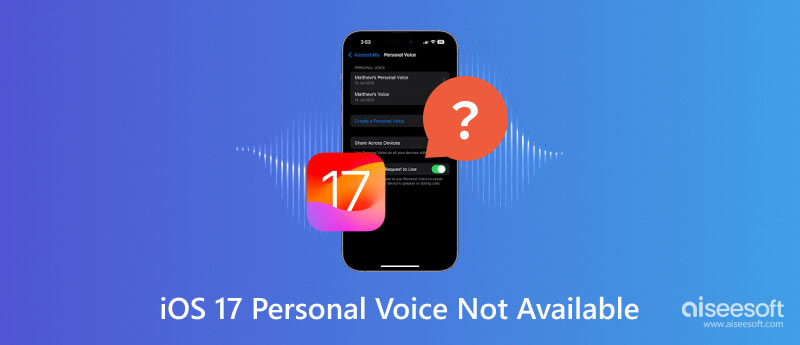 iOS 17 Voz personal no disponible