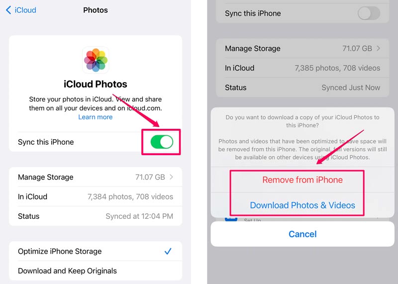 Habilite Fotos de iCloud para optimizar el almacenamiento del iPhone