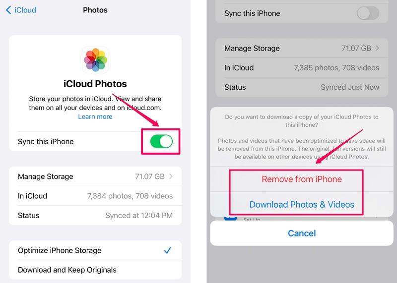 Habilite Fotos de iCloud para optimizar el almacenamiento del iPhone