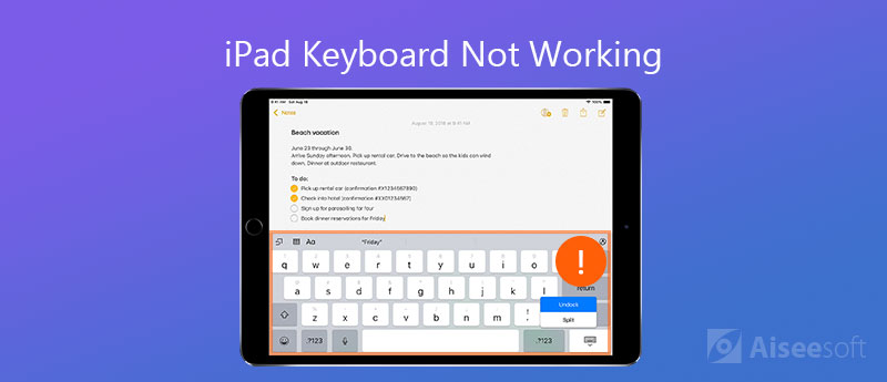 Arreglar el teclado del iPad que no funciona
