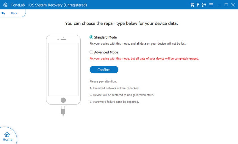 Paquete de firmware de recuperación del sistema Aiseesoft iOS