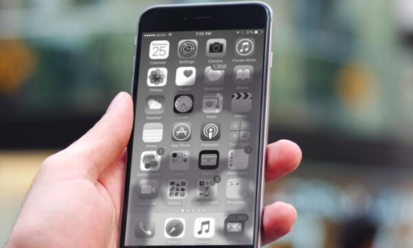 Arreglar la pantalla del iPhone en blanco y negro