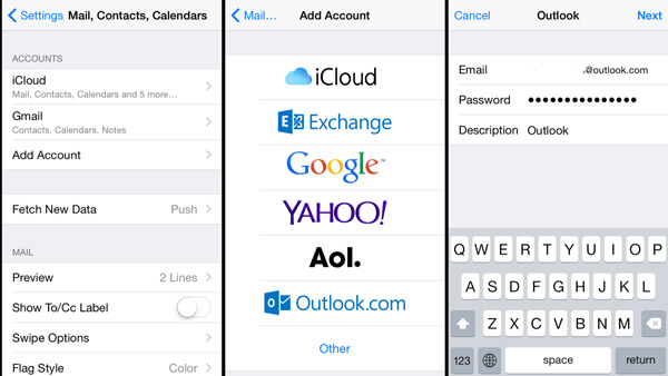 Agregar calendario de Outlook iPhone