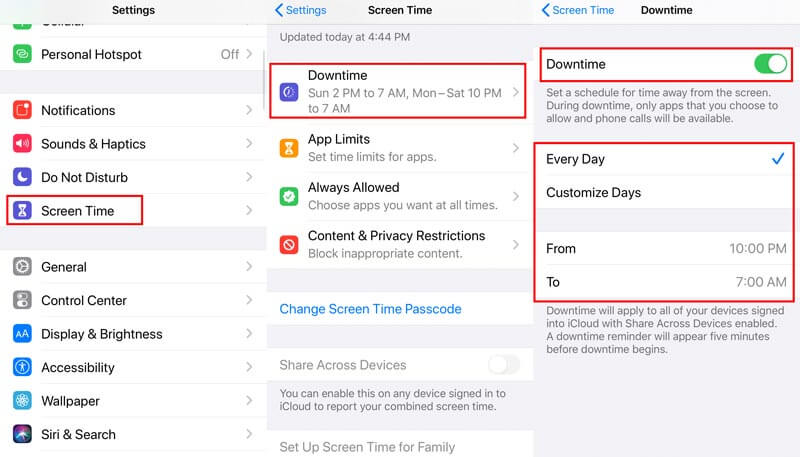 Restablecer configuración de restricciones