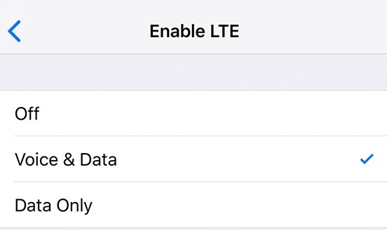 Habilitar LTE