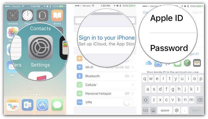 Nuevo inicio de sesión con ID de Apple en iPhone