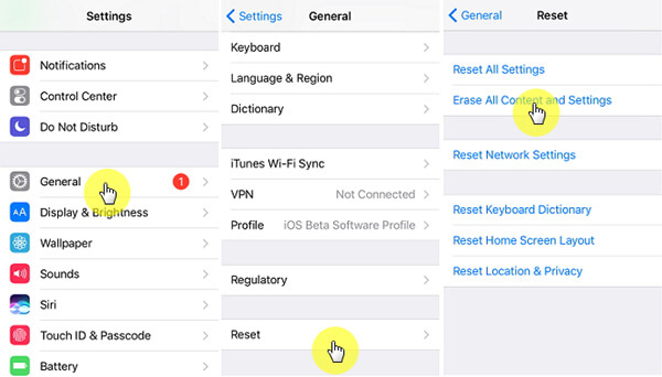 Borrar todo el contenido y la configuración del iPhone