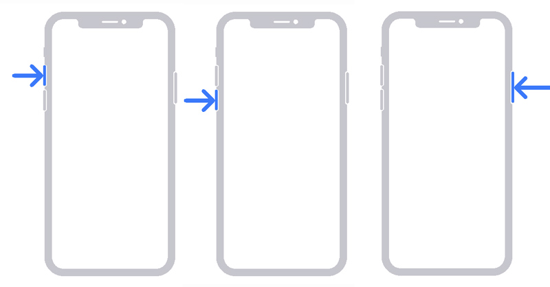 Forzar reinicio del iPhone X y modelos posteriores