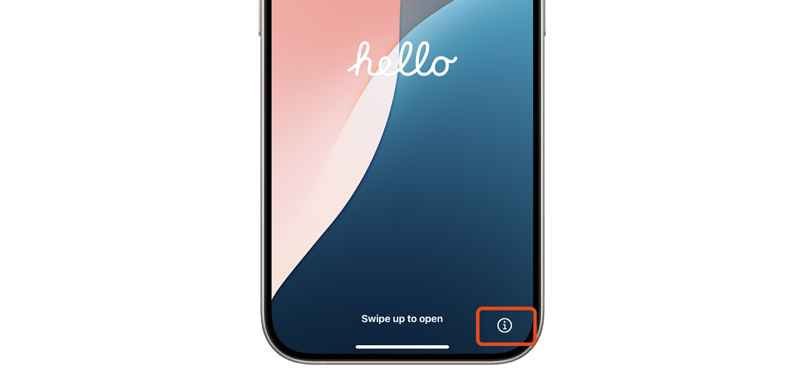 Toca la pantalla de bienvenida del iPhone