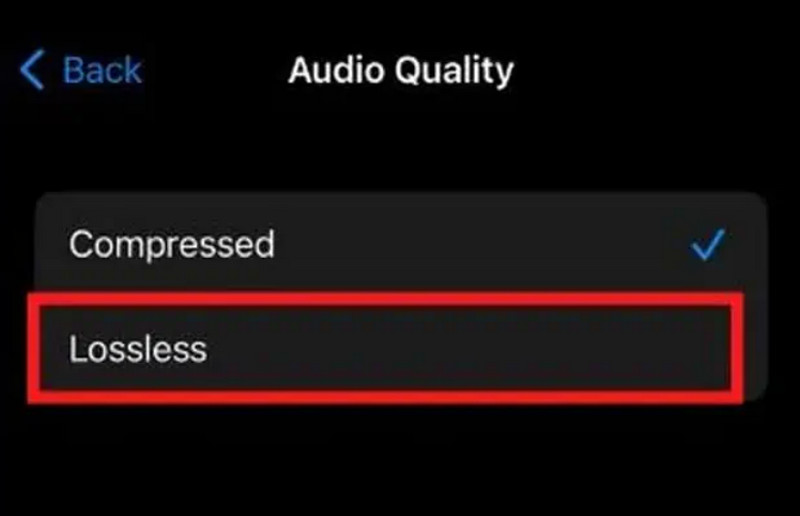 Calidad de audio sin pérdidas