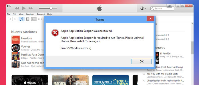 Arreglar el error de iTunes 2