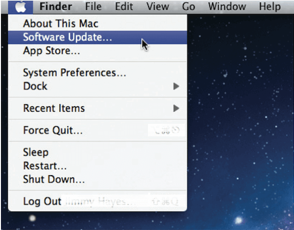 Actualización de software en Mac