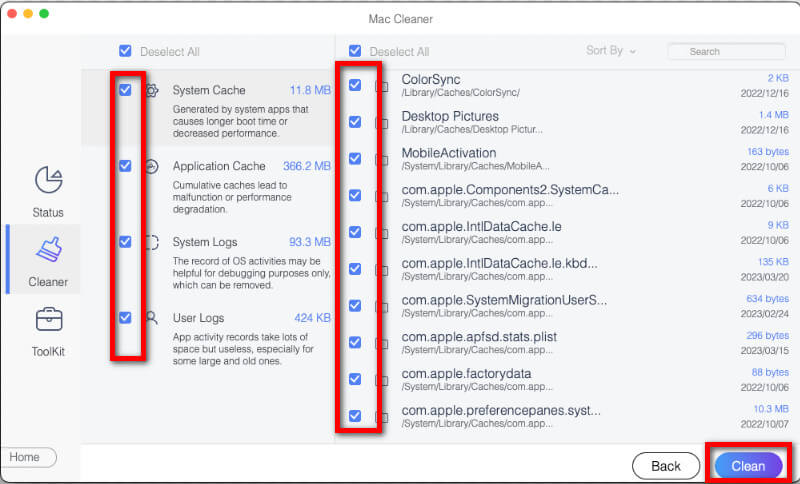 Borrar caché en Mac