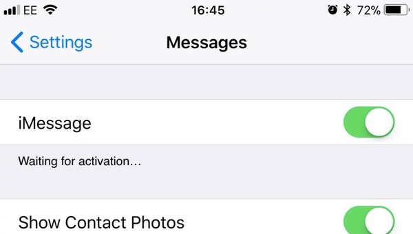 Encender y apagar iMessage en iPhone