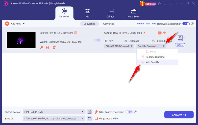 Cargar archivo de subtítulos SRT