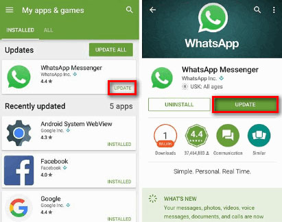 Actualiza WhatsApp