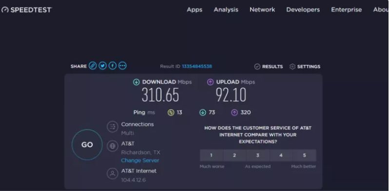 Ejecutar una prueba de velocidad