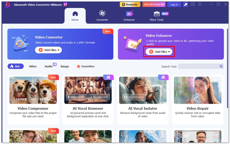 Haga clic en Agregar archivos