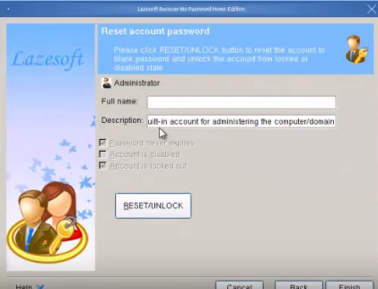 Lazesoft Recover My Password Edición para el hogar