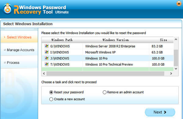Windows Password Recovery Tool último