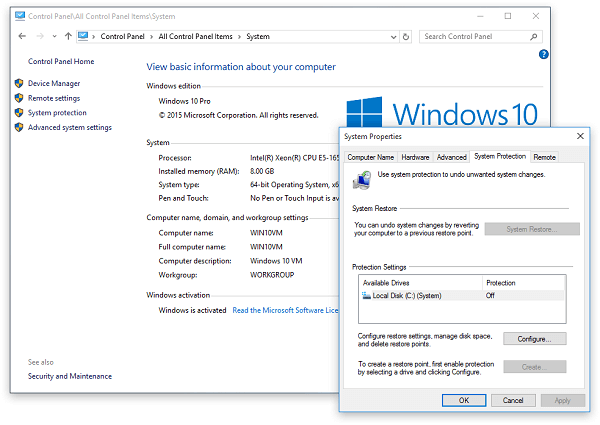 Restaurar sistema de Windows