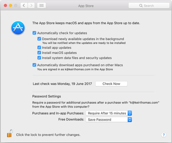 Actualice el programa de Mac para acelerar Mac
