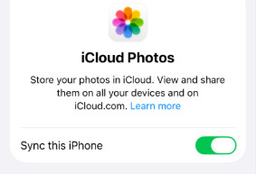 Sistema de fotos de iCloud para iPhone