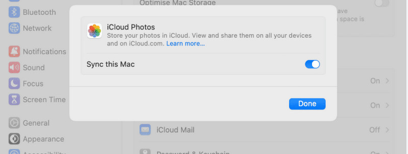 Sistema de fotos de iCloud para Mac