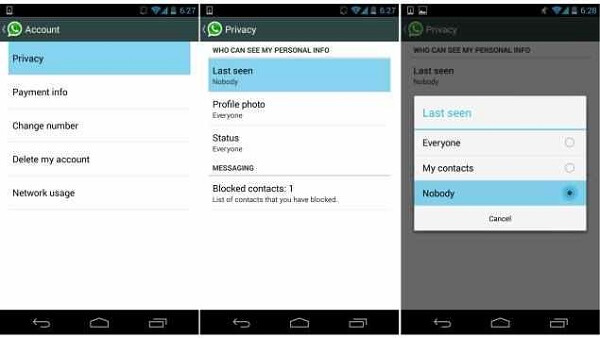 Configuraciones de Whatsapp