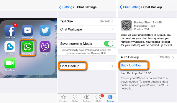 Transferir WhatsApp a un nuevo iPhone con WhatsApp iCloud