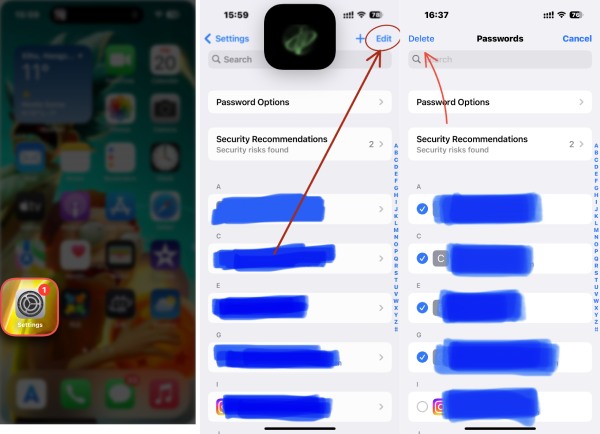 Cómo eliminar la contraseña de Autocompletar iPhone 14 Pro