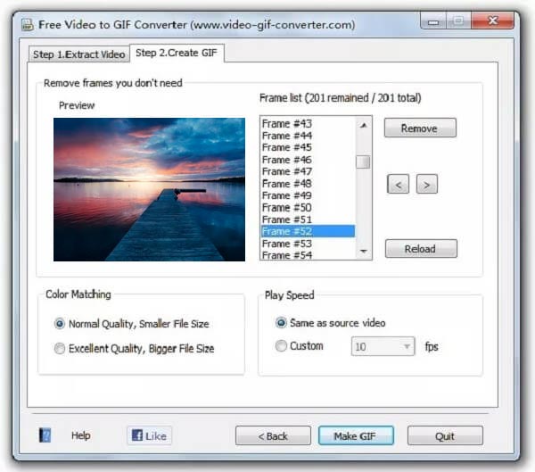 Convertidor gratuito de video a GIF