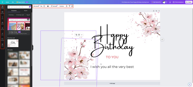 Utilice Canva para crear tarjetas de cumpleaños digitales en línea gratis