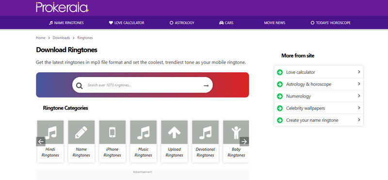 Descargar tono de llamada de Prokerala